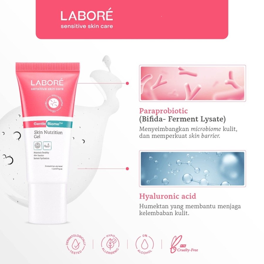 ★ BB ★ LABORE GentleBiome Skin Nutrition Gel 50ml - Gel Pelembab Kulit Sensitif