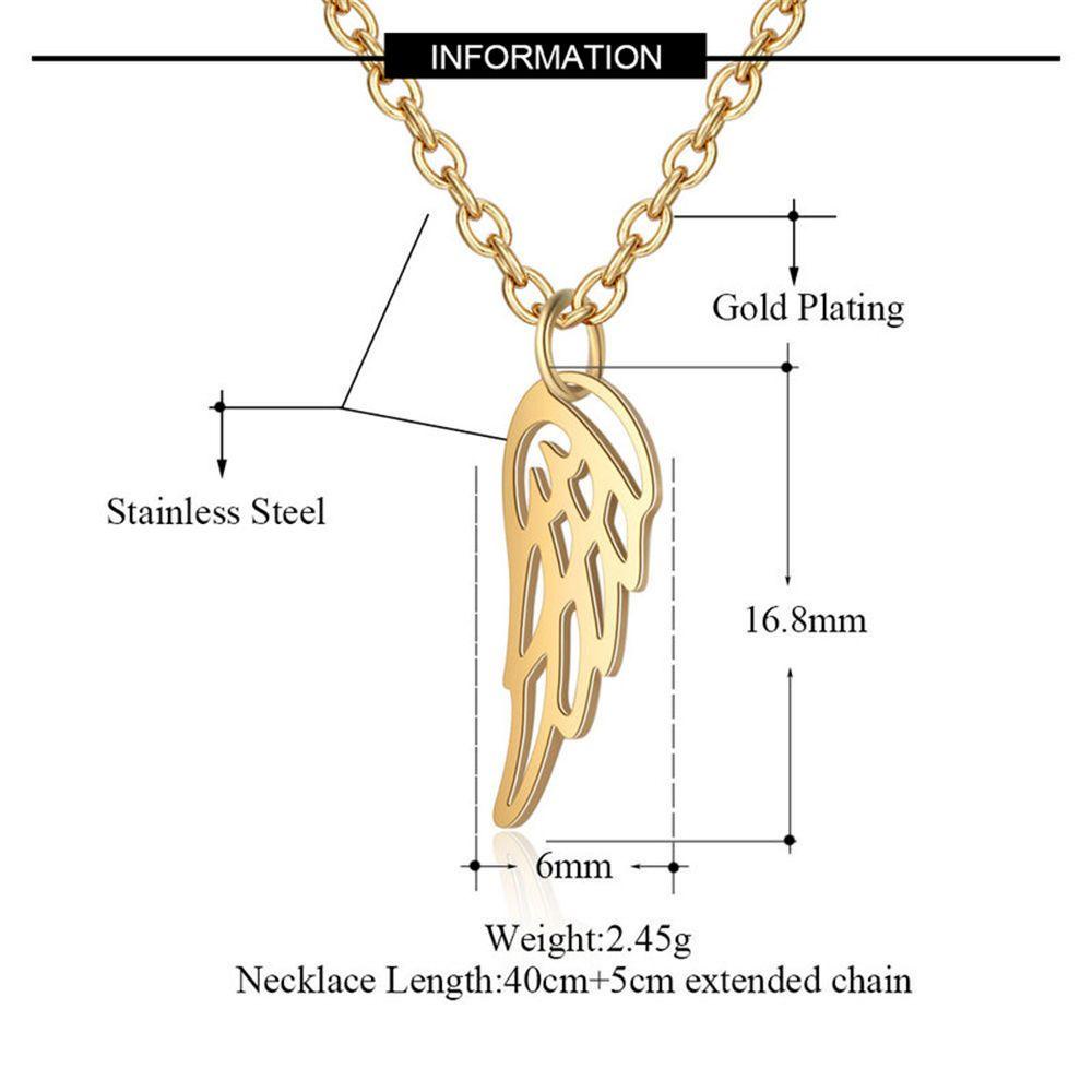 Preva Sayap Malaikat Kalung Mewah Fashion Perhiasan Hadiah Berlian Imitasi Choker Liontin