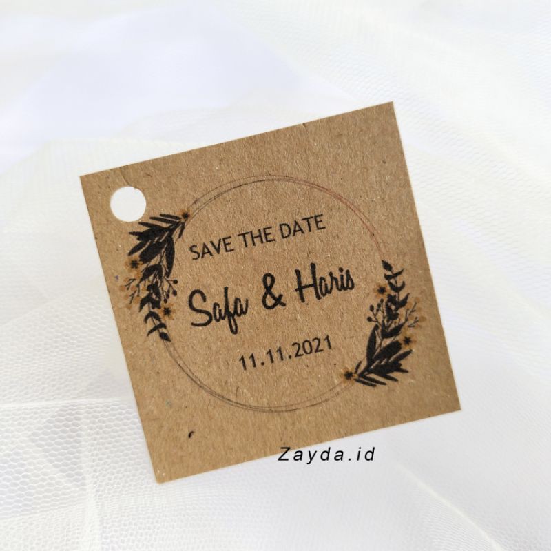 Kartu Ucapan Rustic/Kartu Ucapan Pernikahan/Kartu Ucapan Souvenir/Kartu Penukaran Souvenir