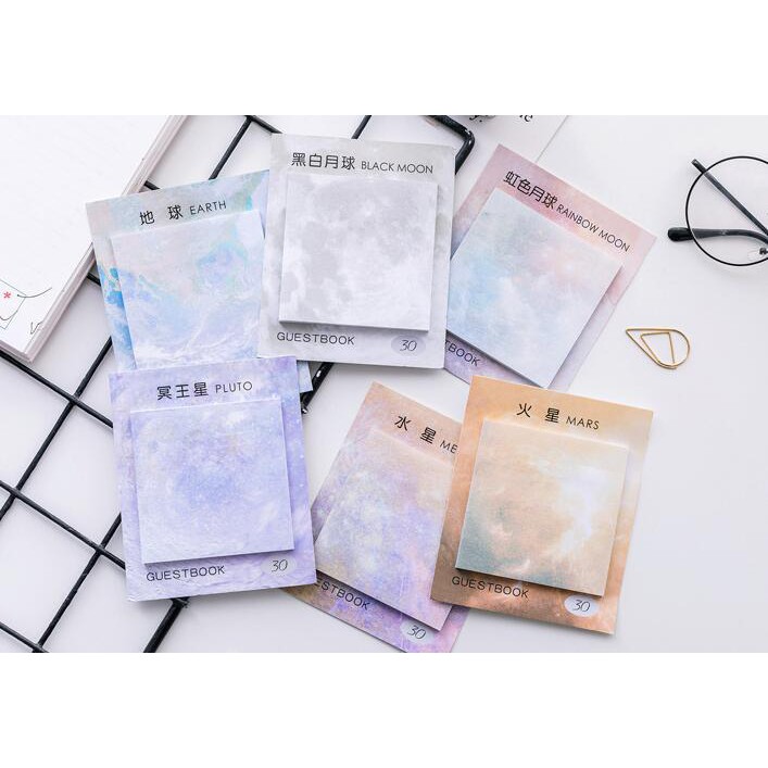 

Sticky Notes Planet / Sticky Noted Memo Model Korea untuk Hadiah Pelajar / Sekolah