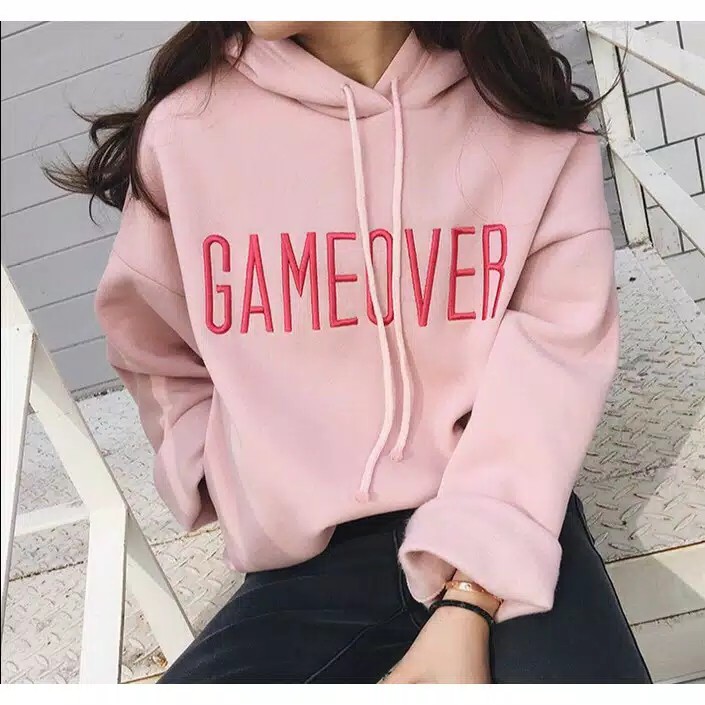 SWEATER POLOS JAKET HOODIE JUMPER &quot;GAMEOVER&quot; SIZE M - XXL