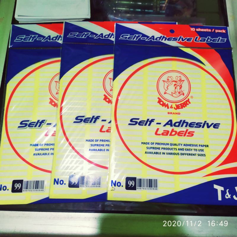 

jual labels murah /1.pak isi 10.lembar