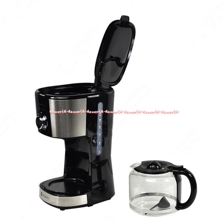 Digimatic Coffee Maker 1.8L Stainless Steel Hitam Digimatik Alat Pembuat Kopi Elektrik Electric Black Hitam Cofee Makers