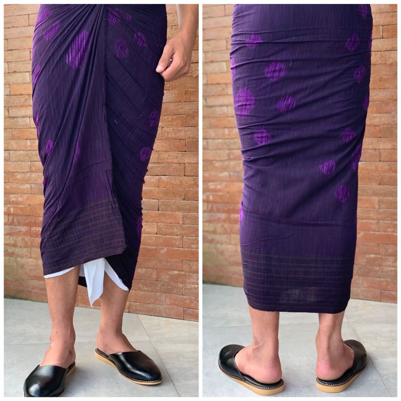 Saput endek tanpa tepi (polosan)