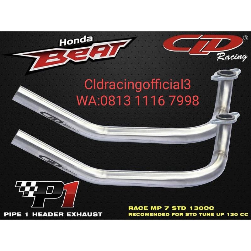 PIPA P1/LEHER KNALPOT CLD RACING BEAT/BEAT FI/SCOOPY/SCOOPY FI