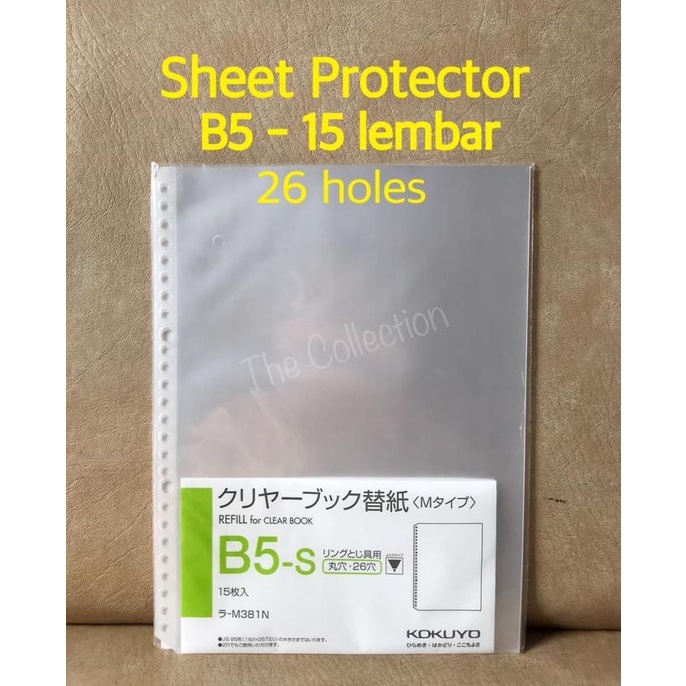 

Atk0545Ky B5 26 Holes 15 Lembar Sheet Protector Plastik Kokuyo M381N Terlaris