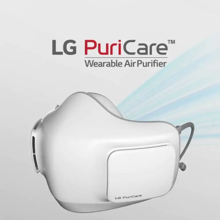 LG PURICARE WEARABLE MASKER AIR PURIFIER WITH HEPA FILTER NEW