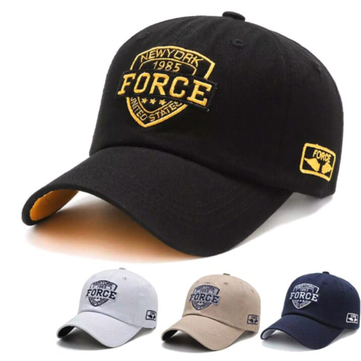 Topi Baseball / Topi Baseball Distro (BORDIR) NY/topi distro Force / Topi Pria Wanita /Topi Viral Fo