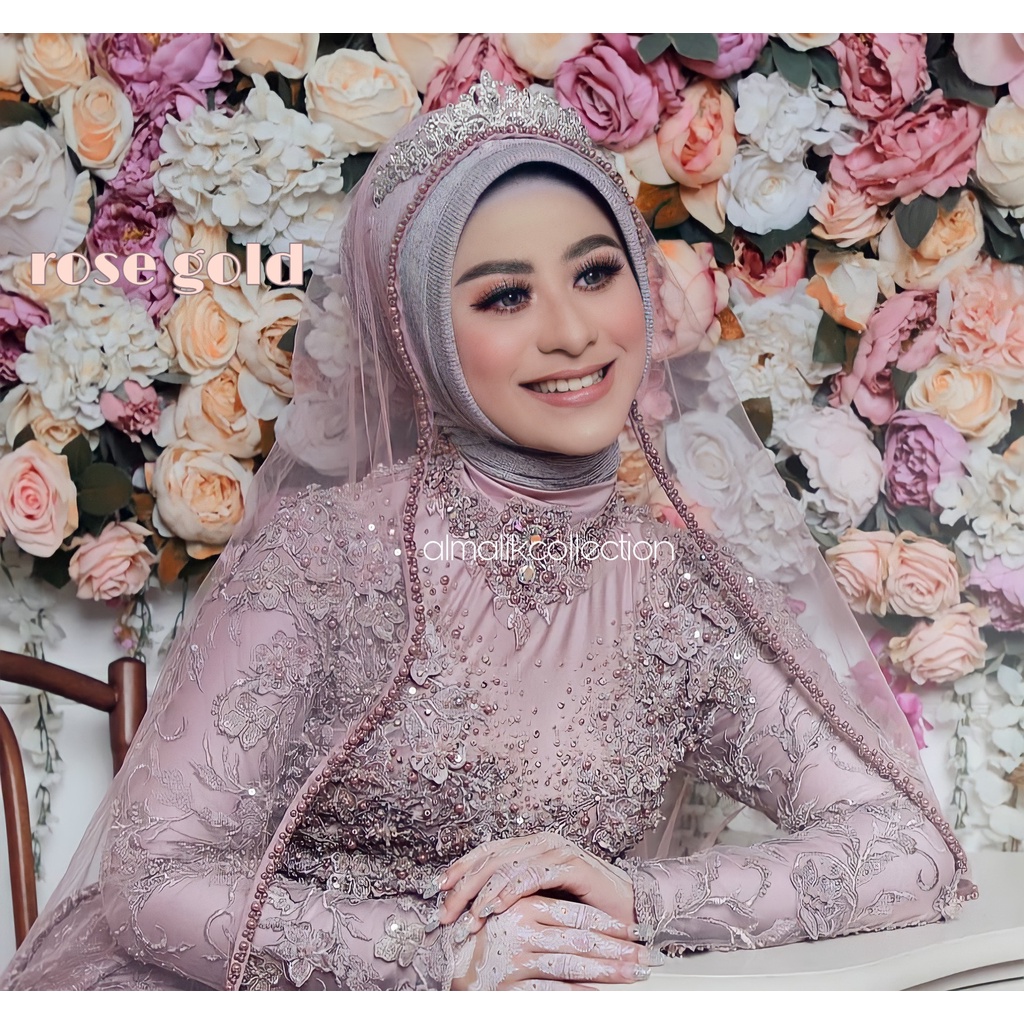 slayer pengantin / hijab pengantin / veil pengantin / selendang pengantin-6