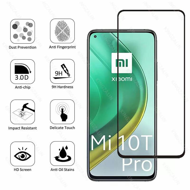 TEMPERED GLASS 9H FULL COVER XIAOMI MI 10T/MI 10T PRO BEST QUALITY SCREEN GUARD