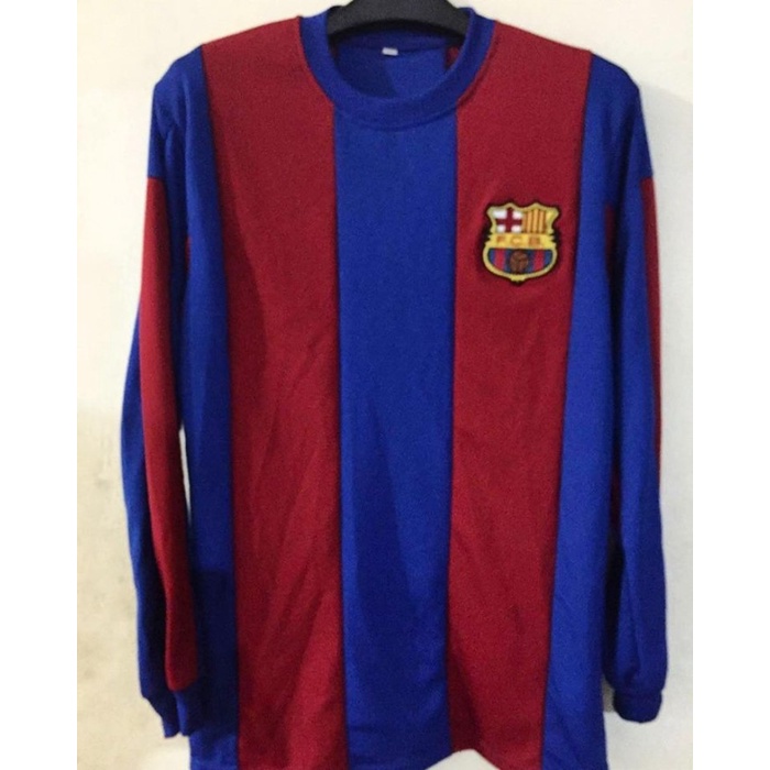 Jersey Retro Barcelona Home 1977/78 Lengan Panjang