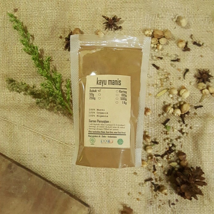

KAYU MANIS BUBUK 100 gr - Cinnamomum Verum - MURNI - JSR