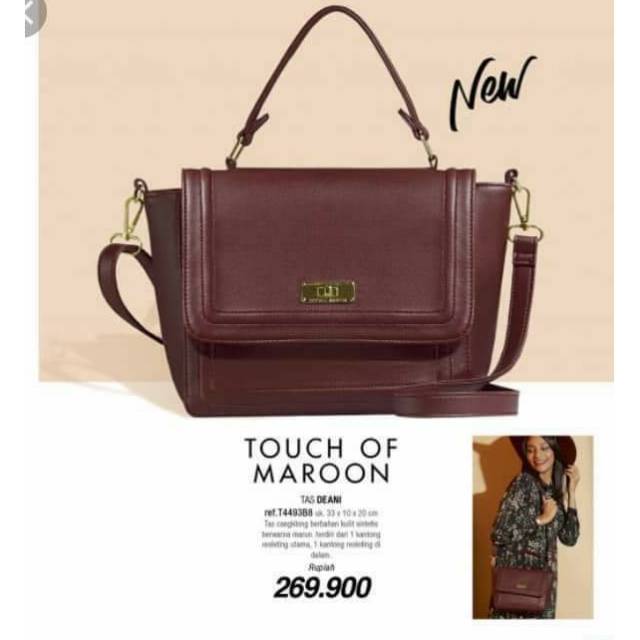 Tas sophie martin promo maroon