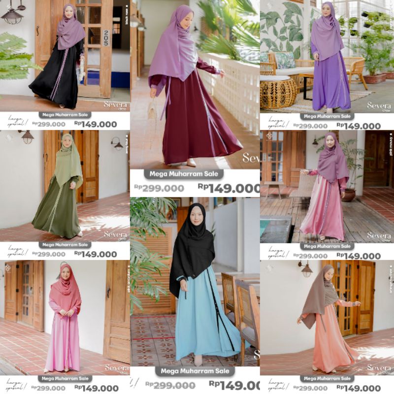 Severa dress by shieraki indonesia gamis murah gamis muslimah gamis cantik