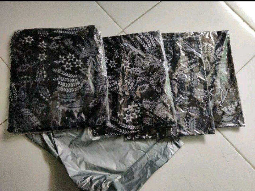 Batik Couple Keluarga Sania Ruffle Ori Ndoro Jowi Dnt Motif Manggar Abu