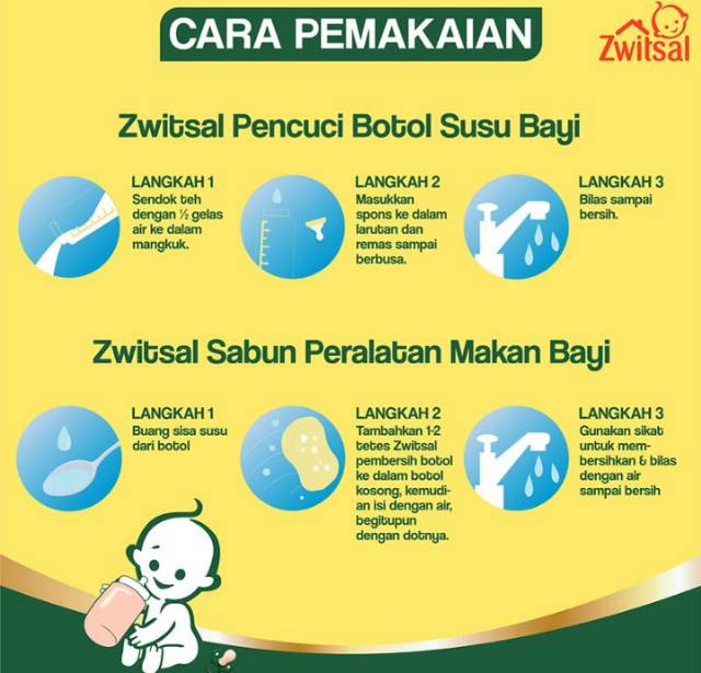 ZWITSAL Baby Bottle Cleanser - 425ml