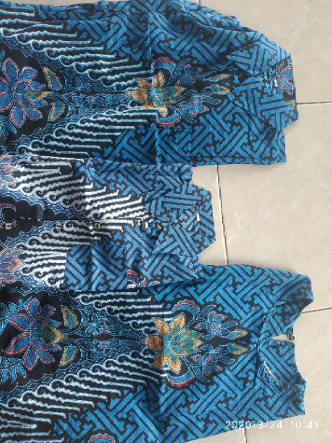Batik Couple Keluarga Sania Ruffle Ori Ndoro Jowi Dnt Mataram Motof Manuk Tarung Warna