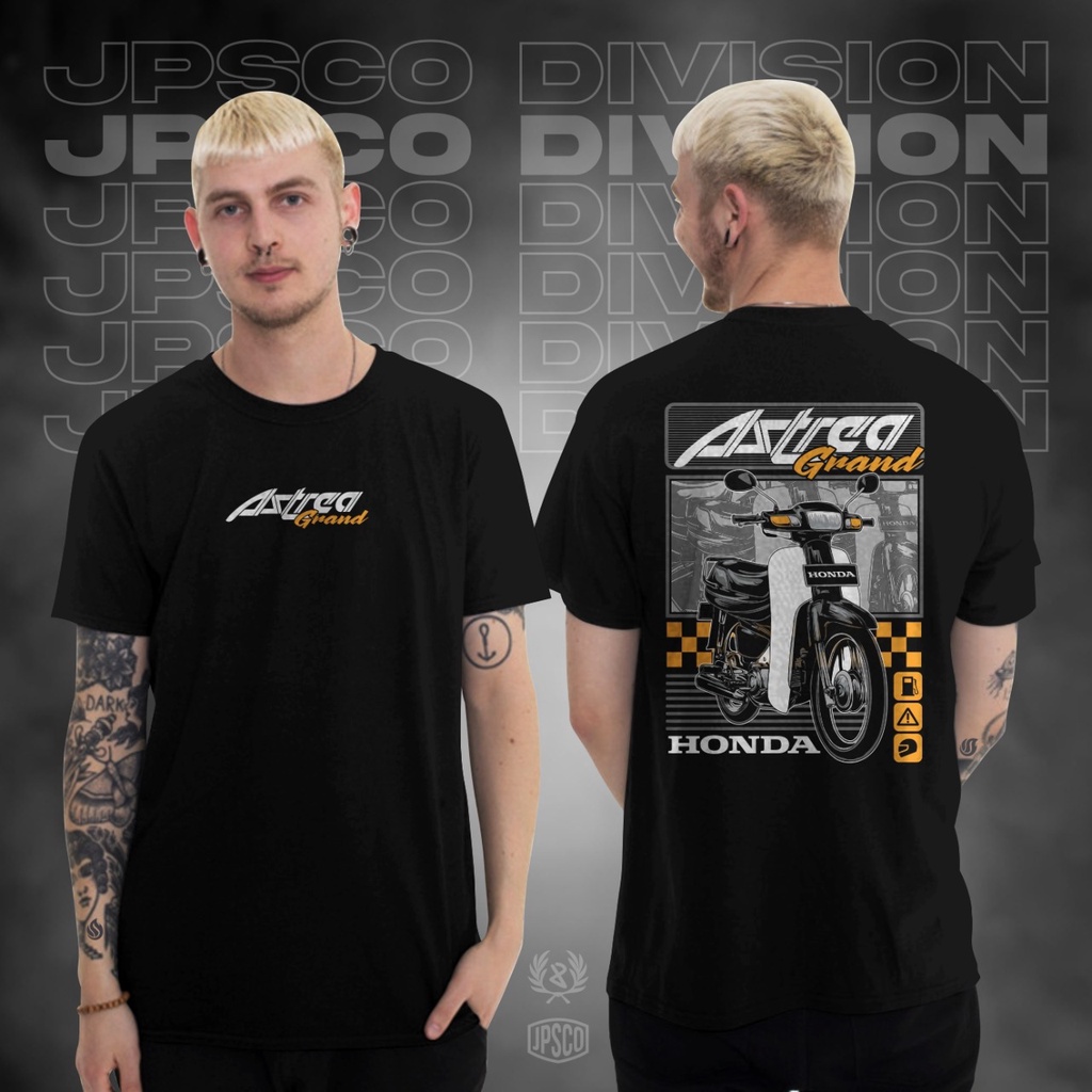 Baju Atasan Kaos Distro Motor Pria Lengan Pendek Terbaru Keren 2022 Honda Astrea Grand