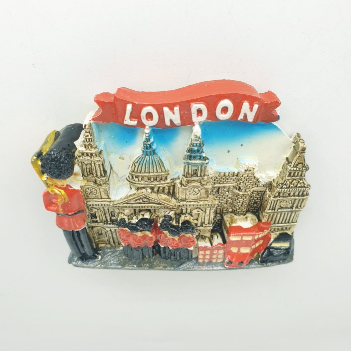 3D Fiber Souvenir Negara magnet Kulkas Tempelan kulkas London guard