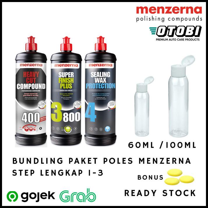 Bundling Paket Poles Menzerna Repack 3 Step 400 3800 Sealing Wax