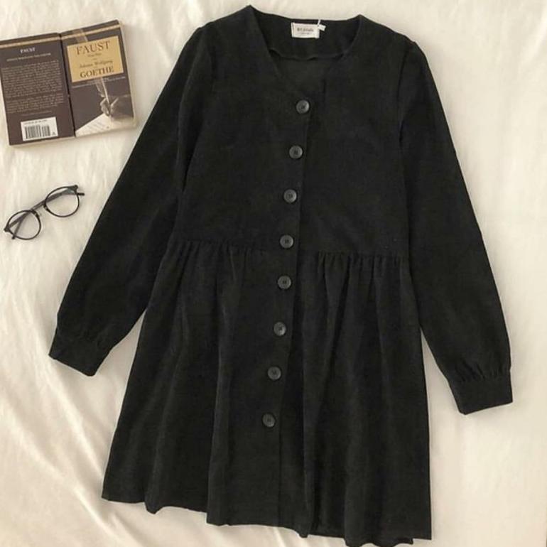 "SLK. 653268" OUTER WANITA - WOODY LONG OUTER - PAKAIAN WANITA - ATASAN WANITA - KOREAN STYLE