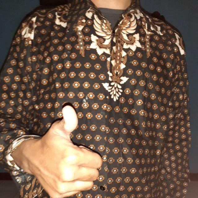 Kemeja Batik Pria Ppbtk07 Modern Lengan Panjang Casual Modis Trendy Masa Kini M L Xl Asli Pekalongan