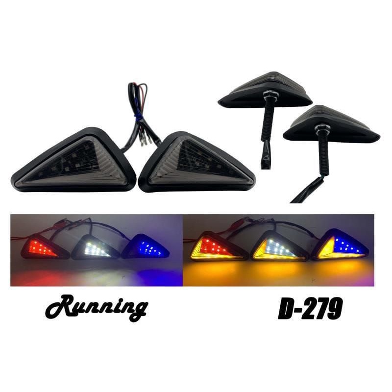 LAMPU SEN TEMPEL LED FAIRING RUNNING 2 WARNA