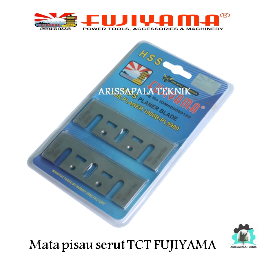 Mata Pisau Mesin Serut Pasah Planer Blade Mesin Ketam TCT FUJIYAMA Original