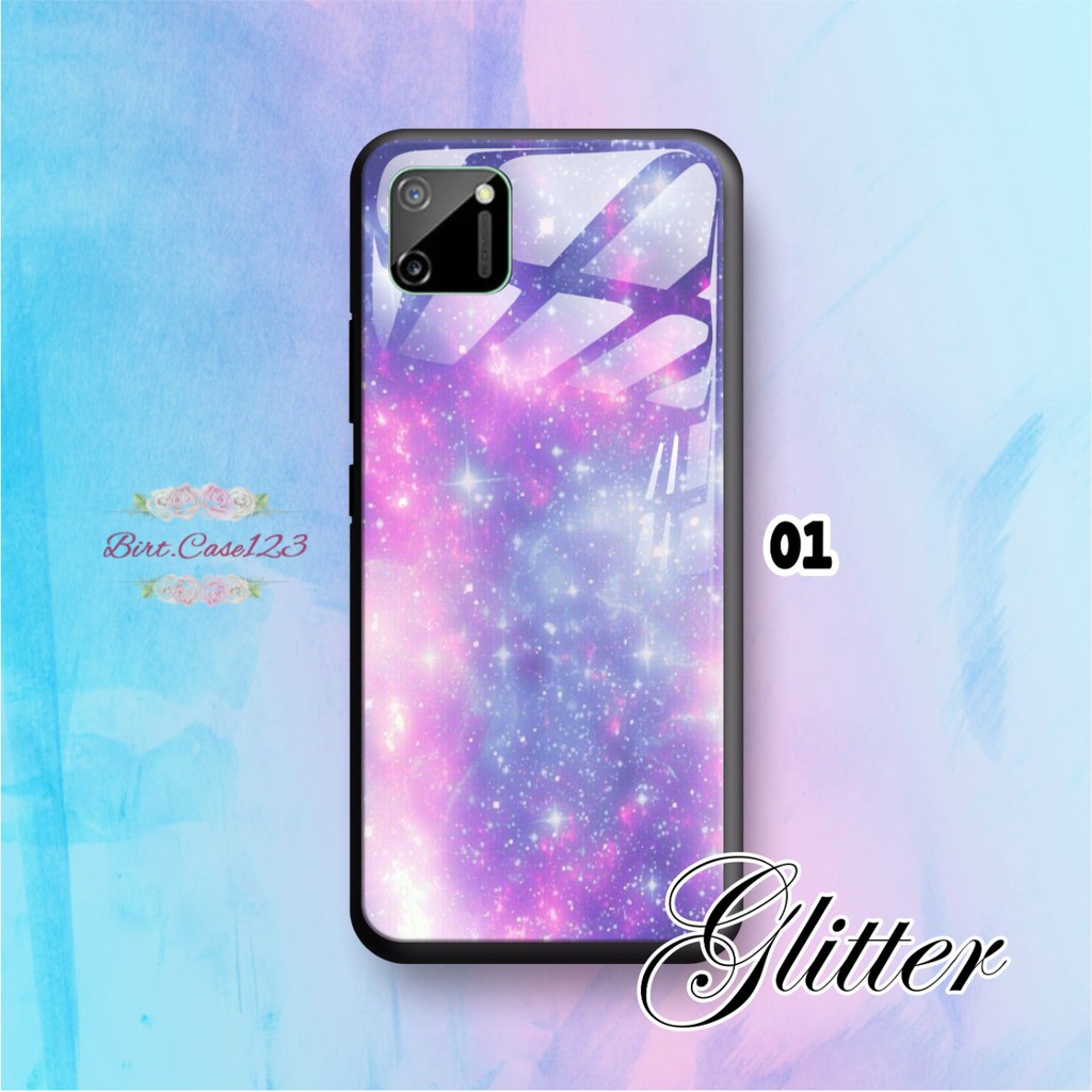 Softcase back case glass kaca GLITTER Samsung J1 J2 J3 J4 J4+ J5 J6 J7 J8 2016 core pro prime BC2345