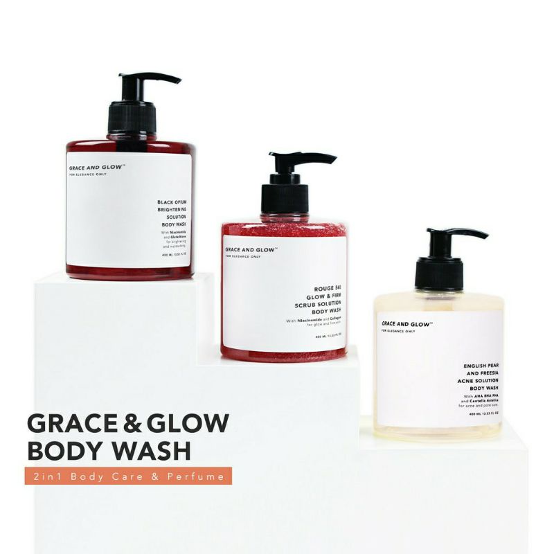 Grace & Glow Black Opium Brightening - Anti Acne Body Wash