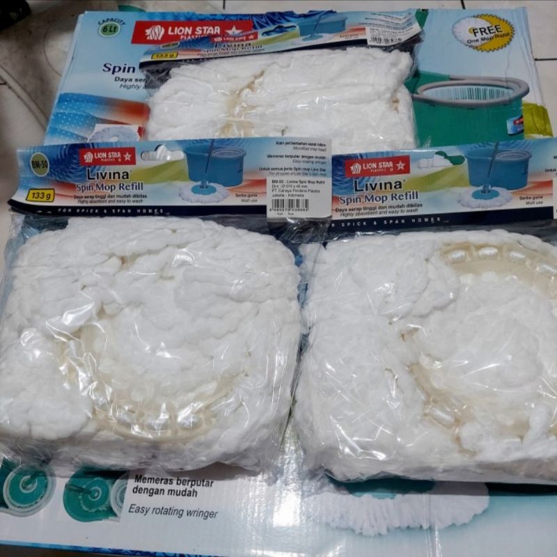 REFILL SPIN MOP LIVINA MEREK LIONSTAR BM 50