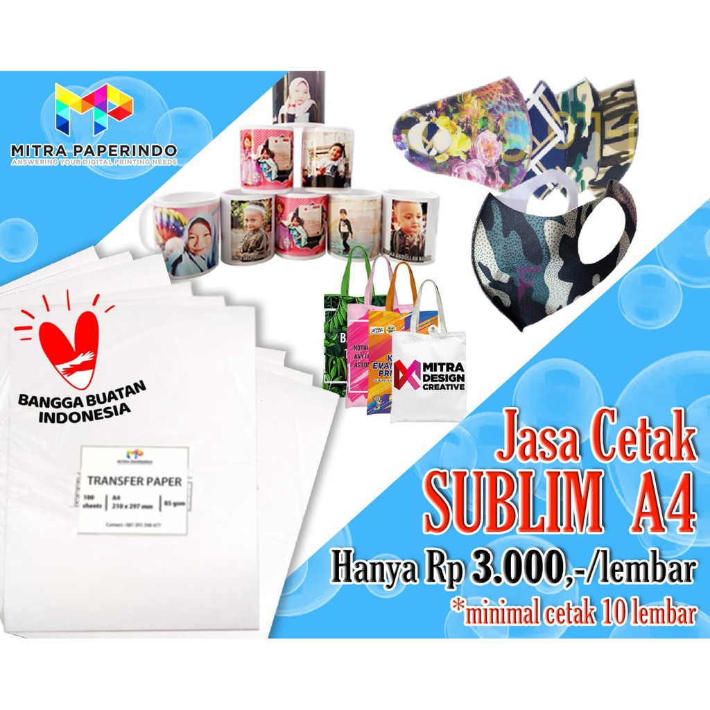 

Jasa Print Sublim Ukuran A4