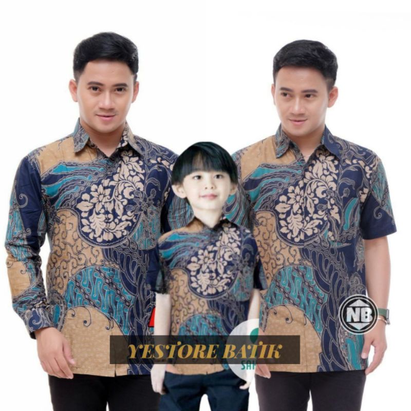 0BAJU BATIK COUPLE AYAH ANAK LENGAN PENDEK, BAJU BATIK PRIA CAP TOSCA, BAJU ANAK COWOK COUPLE AYAH, BAJU BATIK KELUARGA, SERAGAM BATIK, COUPLE BATIK WARNA TOSCA