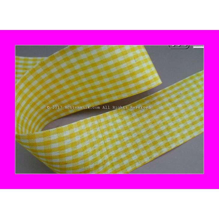 

Pita Gingham Kuning 5 cm (PITA-202) WPC Hobby Craft