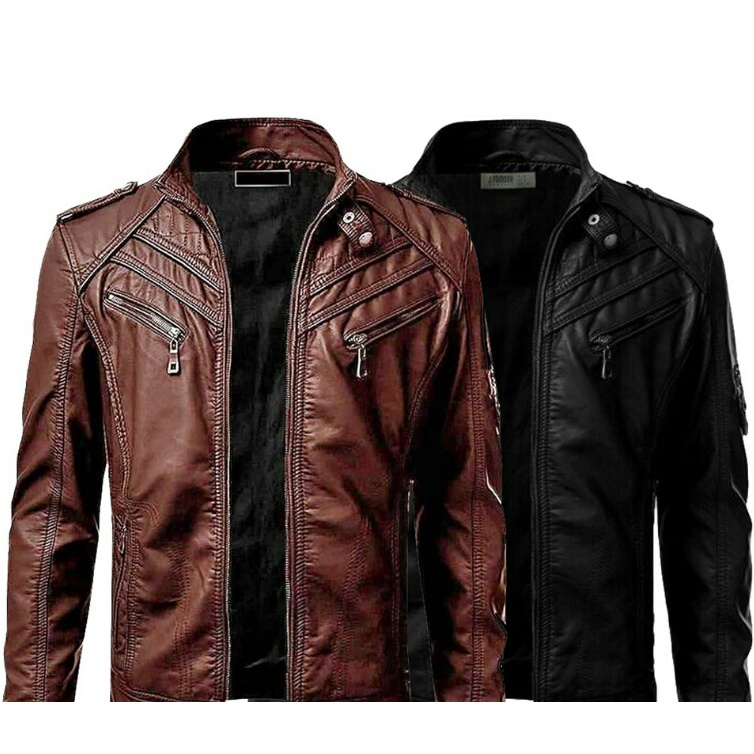 Jaket kulit pria  Model Baru Si Boy Anak Jalanan Sintetis