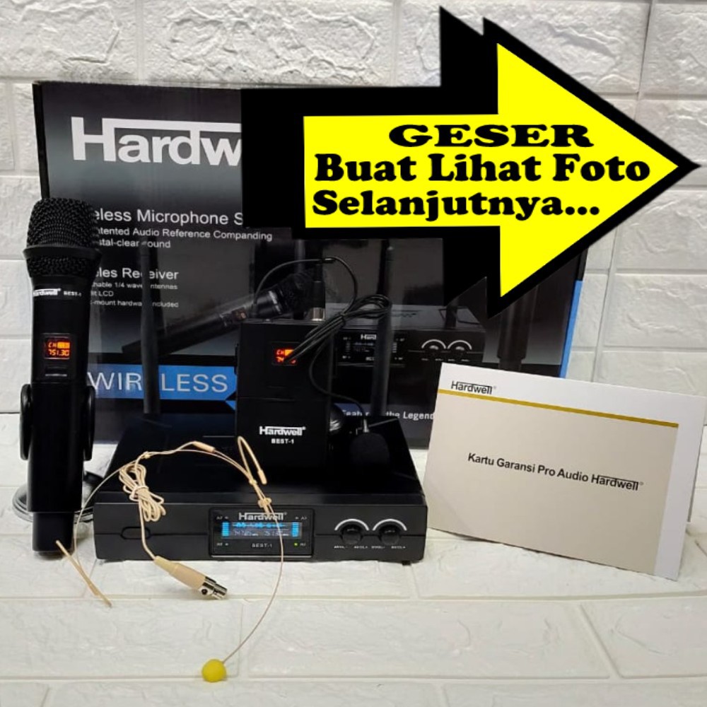 mic wireles hardwell best1 HARDWELL best 1 pegang clipon headset HARDWELL BEST1 BEST 1