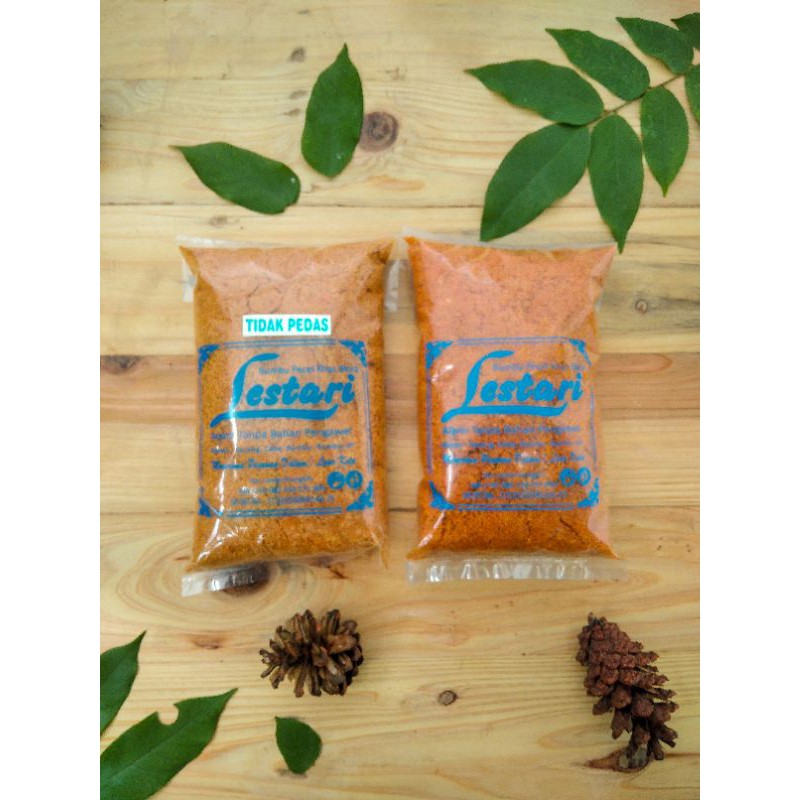 

Sambal pecel sangrai khas Blora "Lestari" lebih enak tanpa bahan pengawet dan tahan lama.