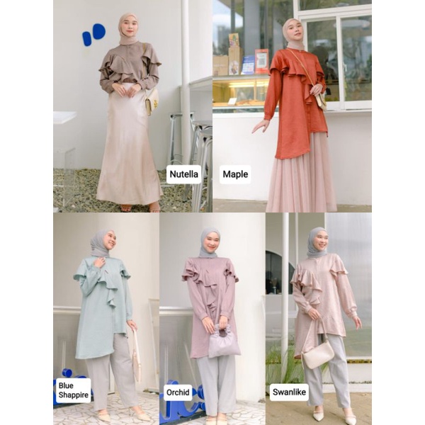 AIRISH TUNIC KAMILA WARDROBE / AIRISH TUNIK / TUNIK WANITA / ATASAN WANITA