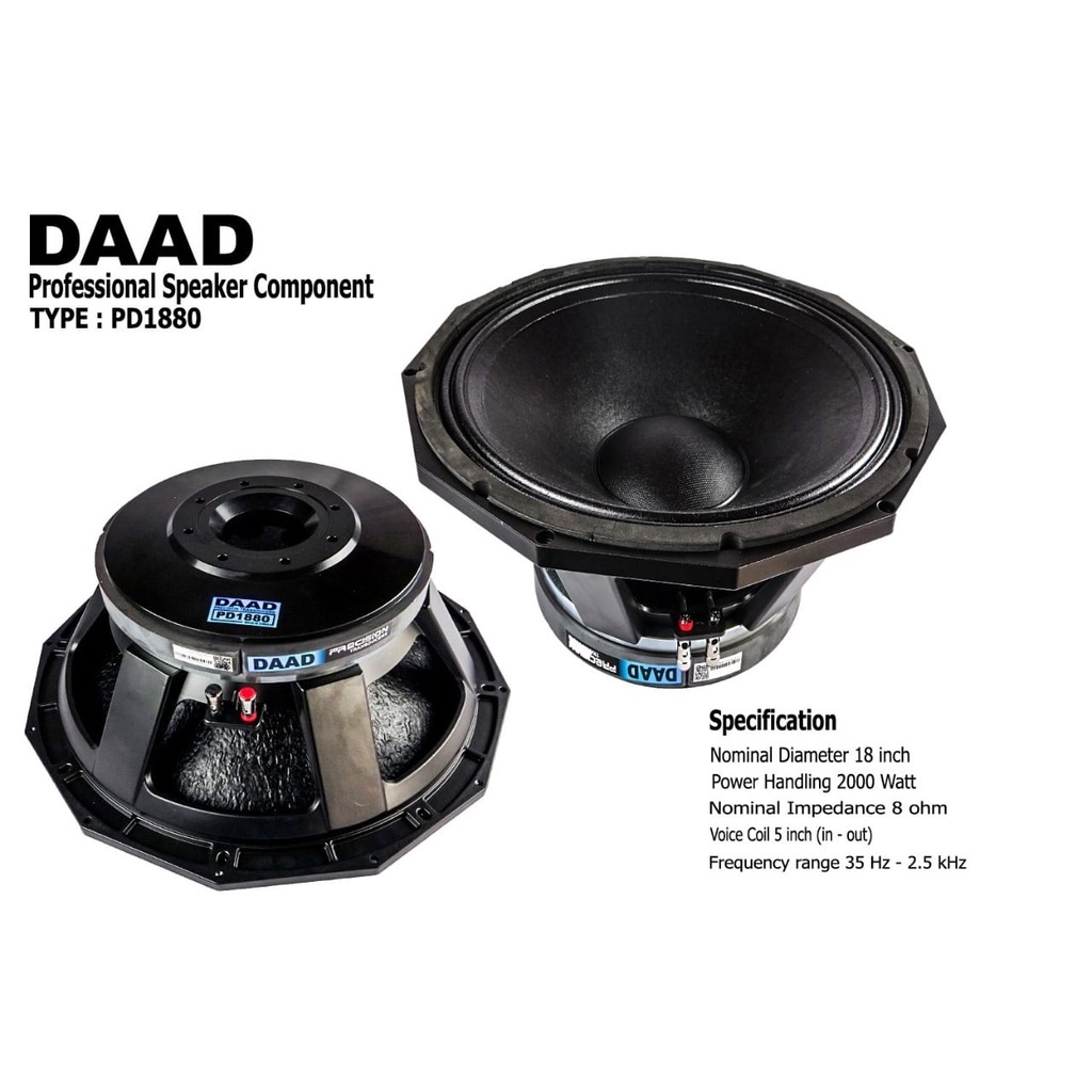 Speaker DAAD 18 inch PD1880