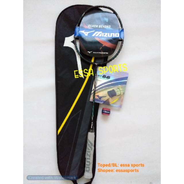 RAKET MIZUNO CARBOSONIC LITE II FREE SENAR GRIP TAS DAN ONGKOS PASANG SENAR