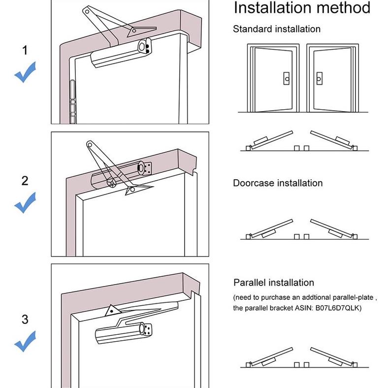 [Cod]Otomatis Door Closer /Door Closer - Penutup Pintu Otomatis 180 Derajat Tutup Pintu Otomatis/Doo