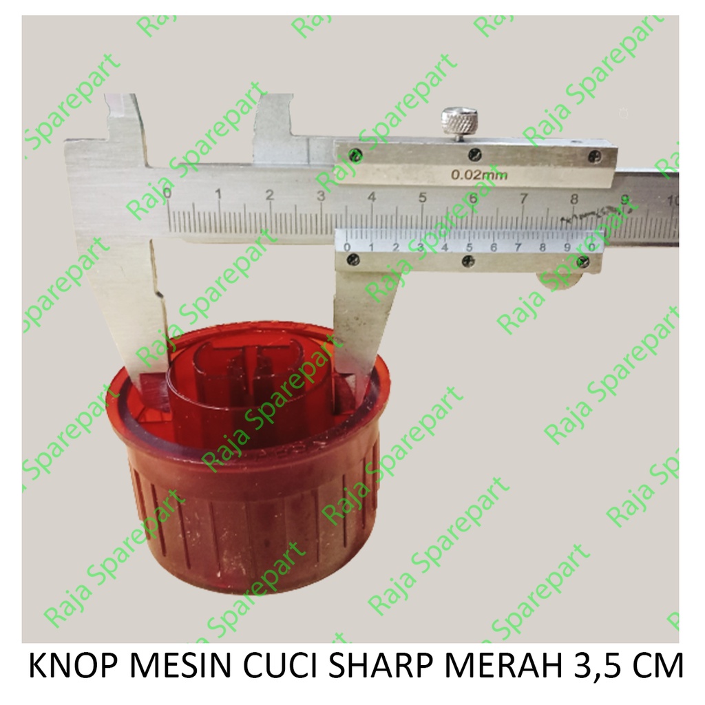 KNOP MESIN CUCI SHARP MERAH 3,5 CM