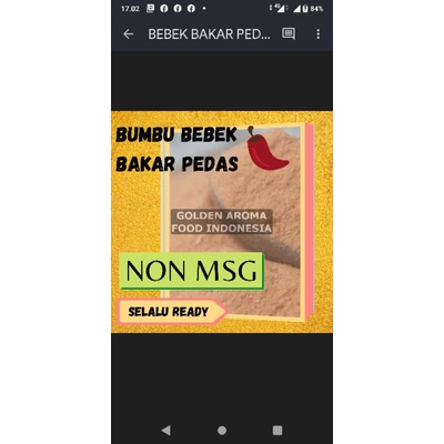 

Bubuk Bebek Bakar Pedas