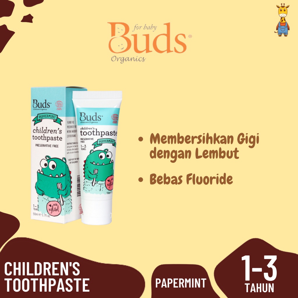 BUDS Toothpaste With Xylitol 1-3 Years