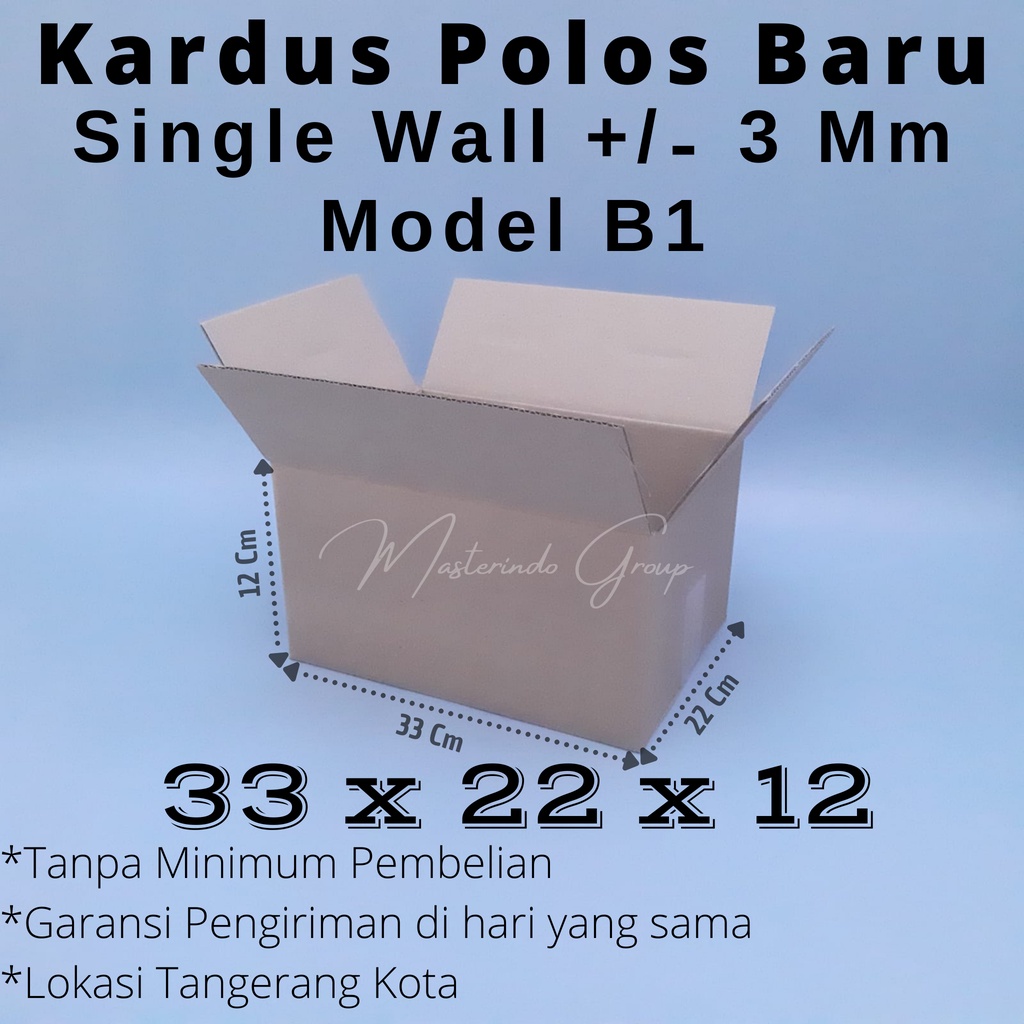 

Kardus | Box | Karton Polos 33x22x12 Cm