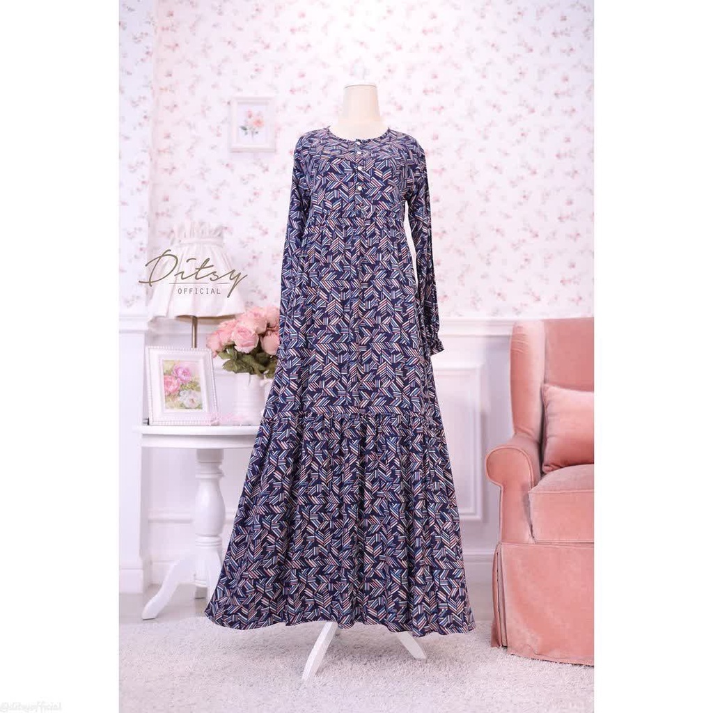 Ditsy Adara Midnight Nightgown Size M-L Viscose Terra Juli 2022