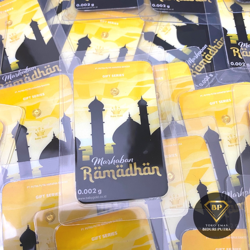 EMAS MINI BABYGOLD 0.002gram GIFT RAMADHAN YA MARABHAN DIJAMIN ORIGINAL 24 KARAT ASLI LOGAM MULIA TE