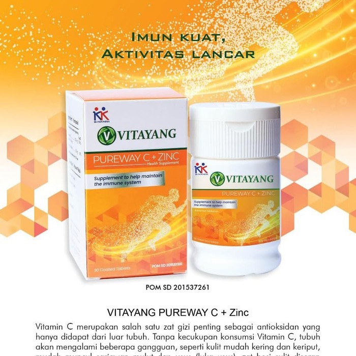 VITAYANG PUREWAY C - VITAMIN C + ZINC - KK INDONESIA