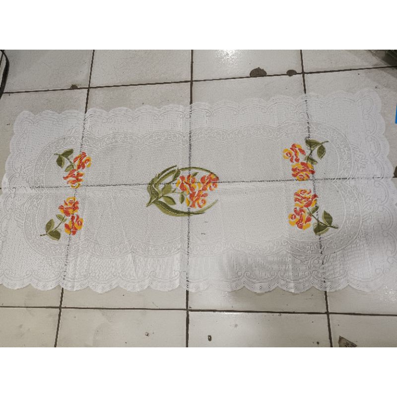 Taplak Meja | Taplak Meja Lover Motif Bunga  50 x 100 / Kain Meja