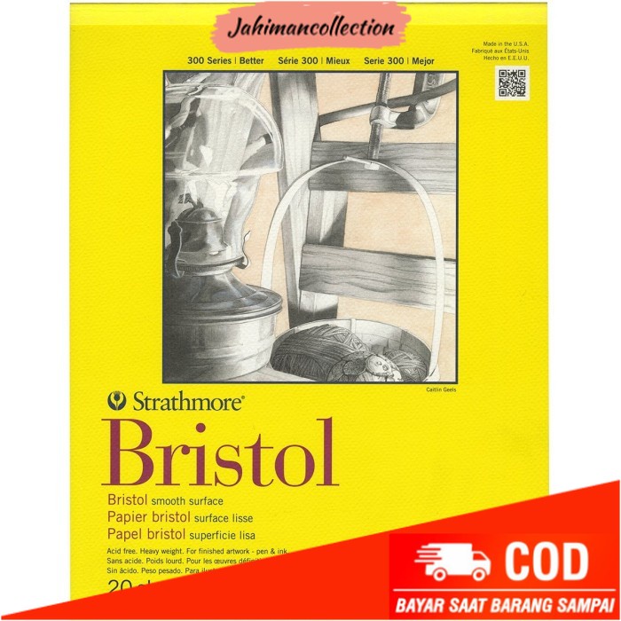 

✨ BISA COD ✨ Strathmore 300 Series Bristol 11" x 14" - 20 Sheets